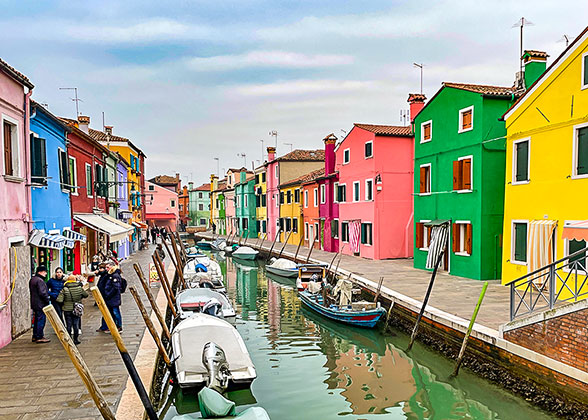 Colorful Burano Island, Venice
