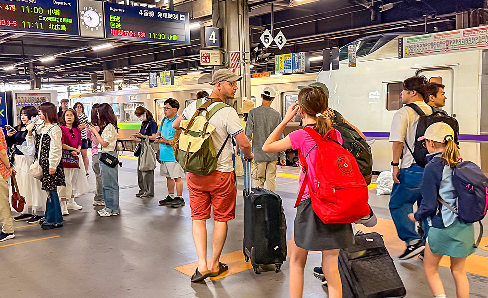 In Sapporo Train Station