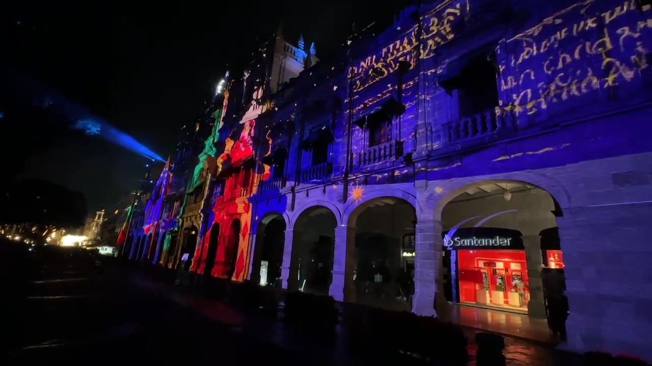 Puebla, Mexico: Night Light Show