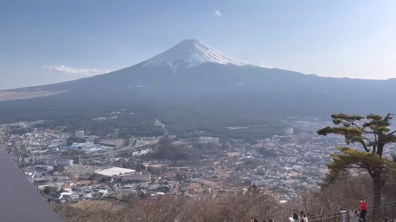 Mt. Fuji View at Tenjozan Park