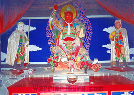 Taoist statues in Yuguan Temple, Tianshui, Gansu