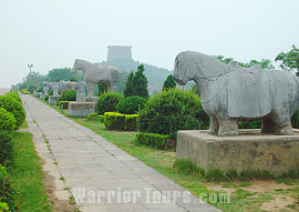 Qianling, the mausoleum of Wu Zetian, Shaanxi Province