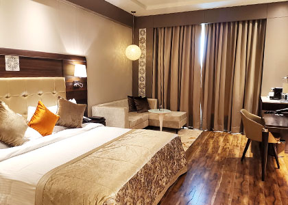 Stay in four or five-star hotels.