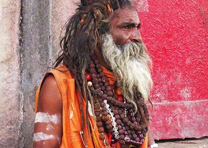 A sadhu in India