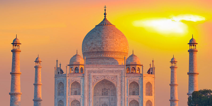 Sunset of Taj Mahal