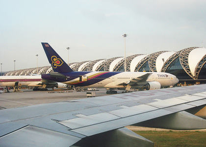 Aircraft in Suvarnabhumi Airport