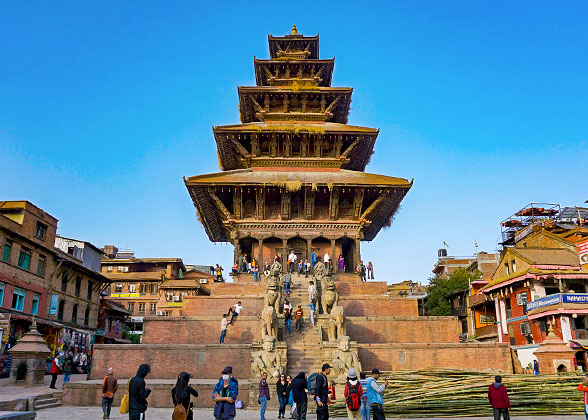 Bhaktapur, a world heritage site  in the Kathmandu Valley