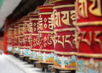 Exquisite Religious Totem Patterns, Bhutan