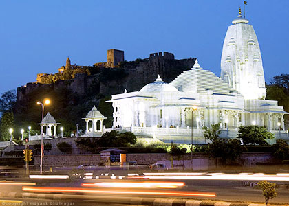 Night View of Birla Mandir, Jaipur