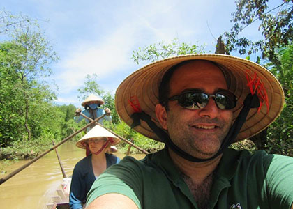 Boat on Mekong Delta