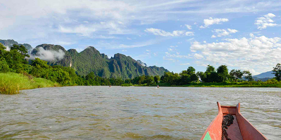 Nam Song River of Vang Vieng