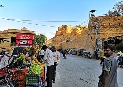 Fruits and Veg Sold outside the Jaisalmer Fort