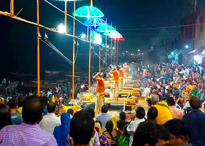 Holy Ganga Aarti Ceremony