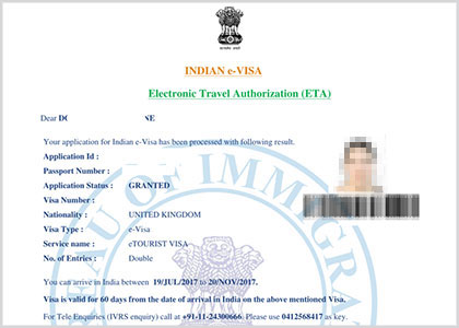 indian tourist e visa for us citizens