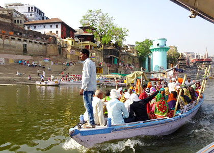 Ship on Ganges River