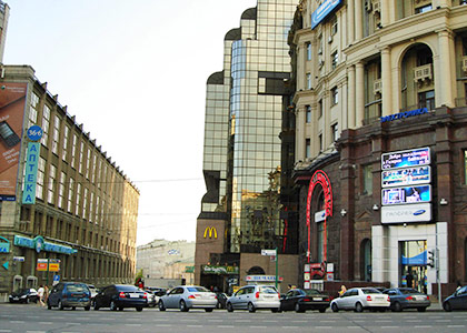 Main city center streets