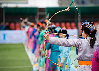 Naadam Festival, Women Archery