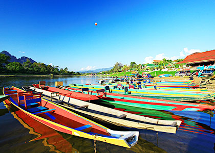 Nam Song River of Vang Vieng