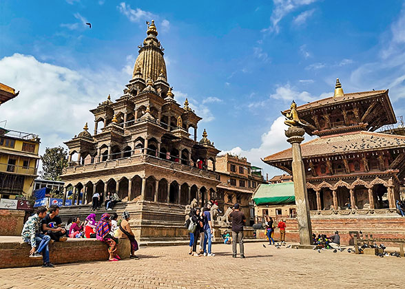 Patan Durbar Square  in the Kathmandu Valley