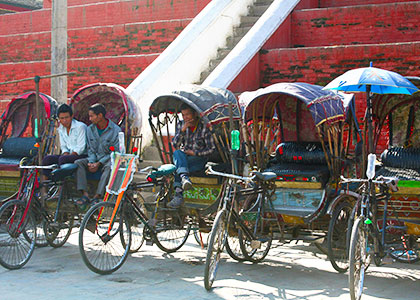 Rickshaw, Nepal