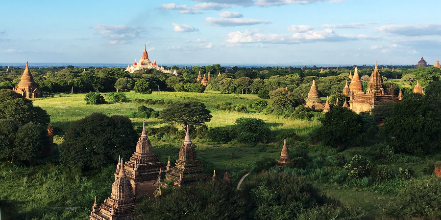 Shwesandaw Pagoda at sunset, Bagan