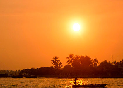 Sunset of Can Tho