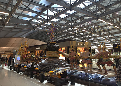 Suvarnabhumi Airport Lobby in Bangkok