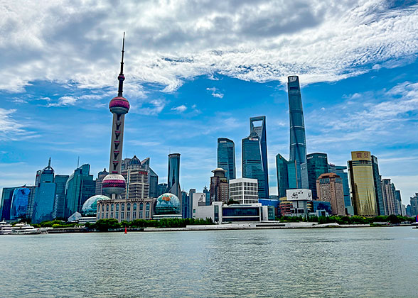 the Bund in Shanghai