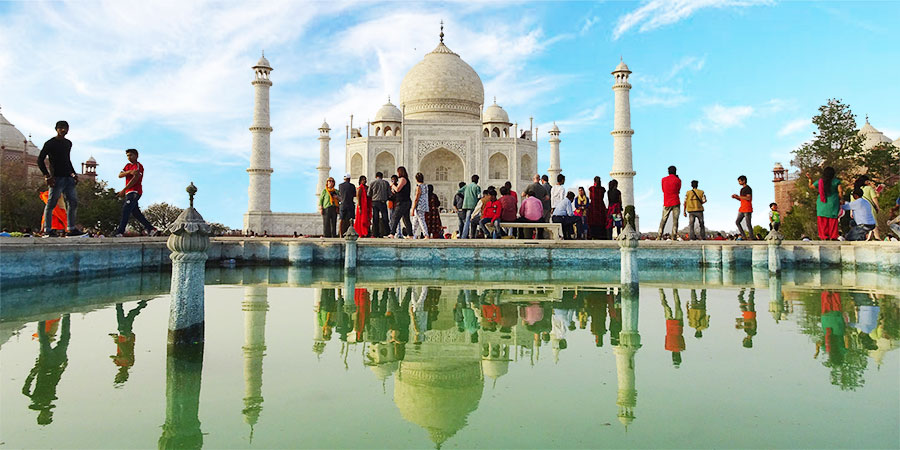 World-famous Taj Mahal