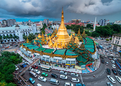 Yangon in Myanmar