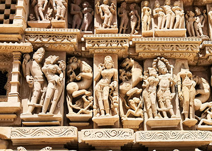 Sculpture in Khajuraho Temples