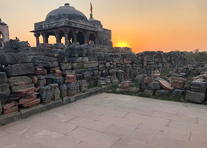 A Temple nearby Chand Baori