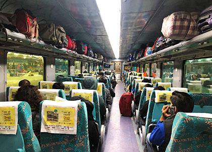 Agra Train with Air-conditioned