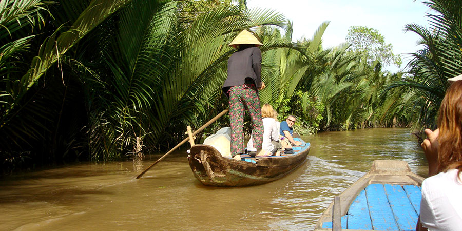 along the Mekong Delta