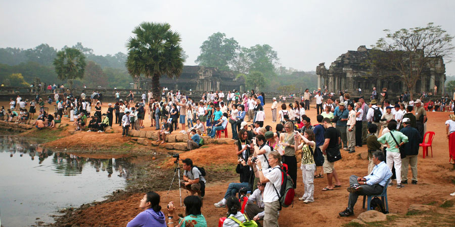 Angkor Wat in winter