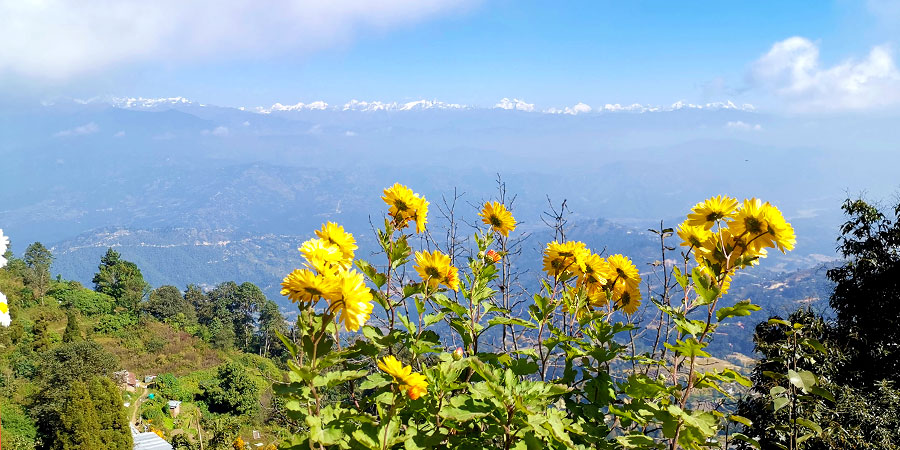 Clear Sky in April in Nepal