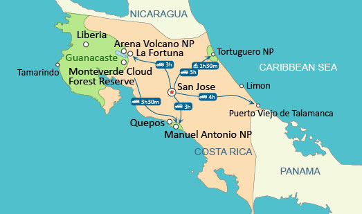 Costa Rica Map