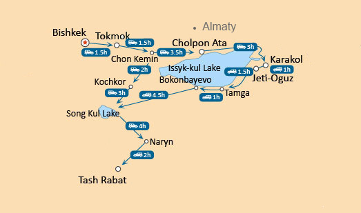Kyrgyzstan Map