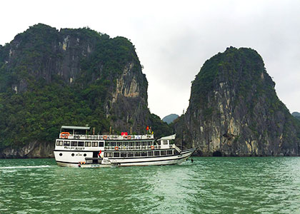 Limestone Hills in Halong Bay