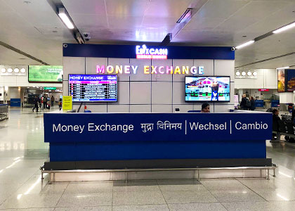 Money Exchange at Delhi Airport
