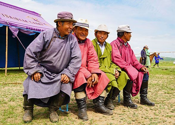 Herdsmen in Mongolia