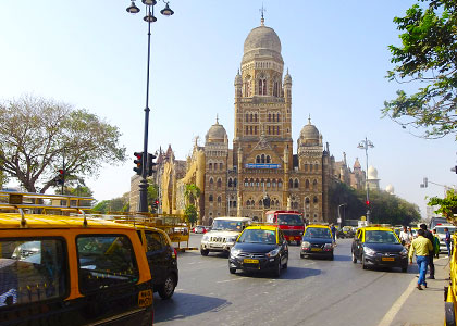Mumbai Busy Street Scene
