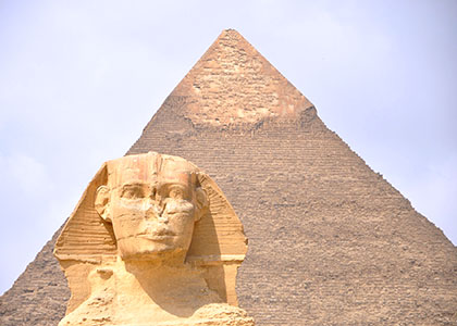 Pyramid and Sphinx, Cairo