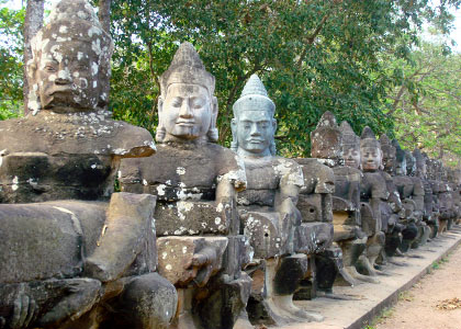 Stone Figures, Angkor Thom
