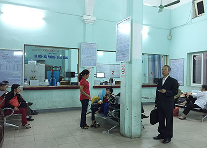 Ticket Window at Gia Lam Station