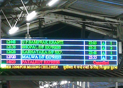 Train Schedule, Agra Railway Station