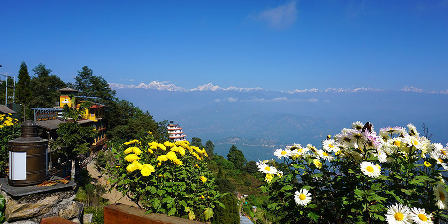 View of the Himalayas, Nagarkot