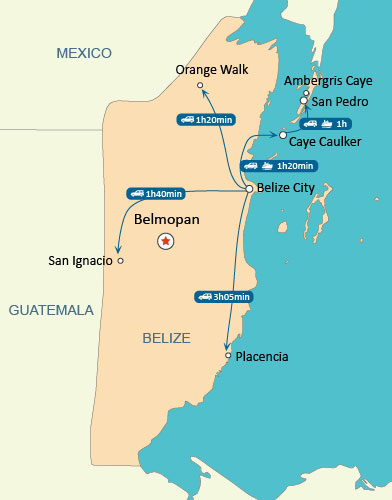 Belize Map