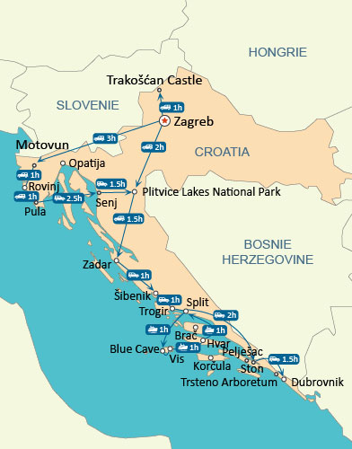 Croatia Map 