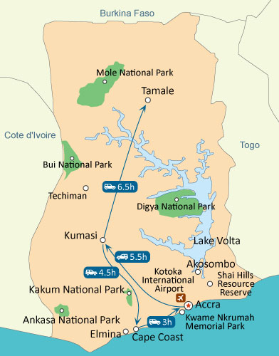 Ghana Map